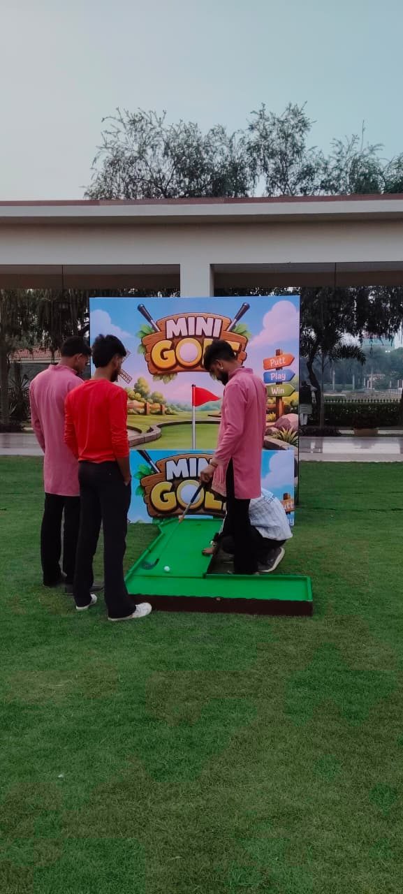 Branded game stall at a corporate family day